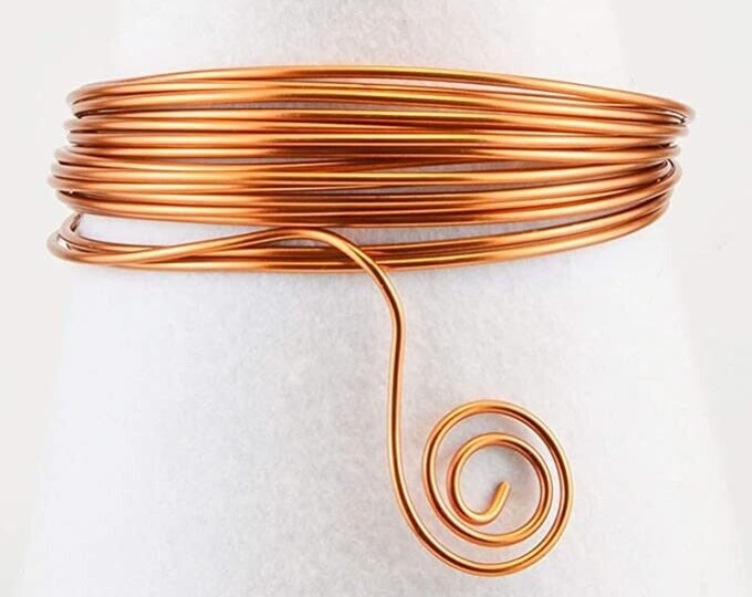 Copper wire 1mm thick 18 gauge for craft jewellery. Pure unplated Anti tarnish 3M coil