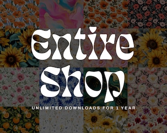 ENTIRE SHOP | Access to Entire Store Bundle, 20oz Skinny Tumbler Wraps, 40oz Tumbler Designs, Seamless Pattern PNG Instant Downloads