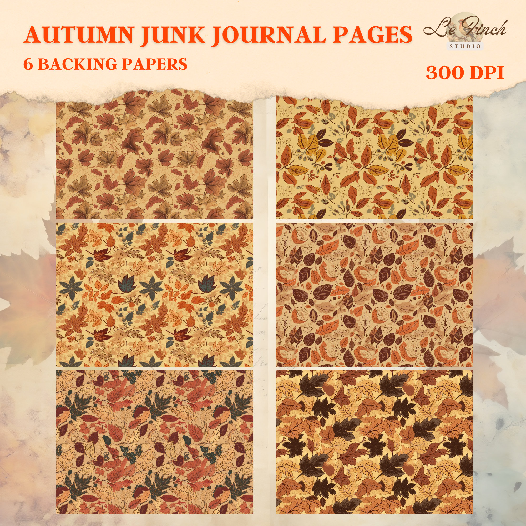 Autumn Junk Journal Printable Pages Fall Digital Papers Autumn Junk ...