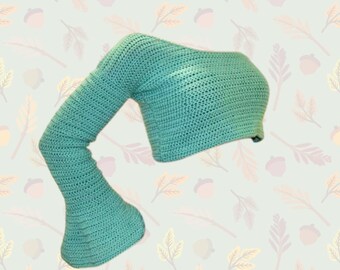One-Shoulder Cropped Crochet Sweater | Fall Crochet Pattern