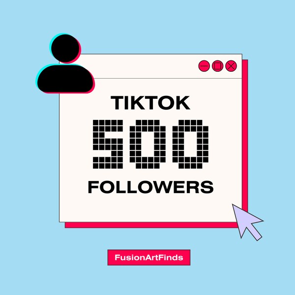 Lifetime TikTok 500 Followers, Boost Your Social Media Presence, Social Media Templates