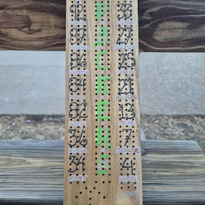 Plateau de jeu en bois personnalisé, Planche de cribbage époxy, Planche de cribbage de sport, Ensemble de 3 pistes de cribbage, Ensemble de cribbage artisanal, Planche de cribbage de voyage