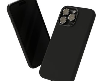 Total Black Cover Case - Iphone 15 Pro Max, Plus, 14, 13, 12, 11, X, Samsung Galaxy S23 Plus, S22, S21, S20 - Google Pixel 6 Plus, 5