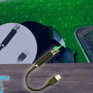 Car USB Interior Roof LED Star Light Atmosphere Starry
