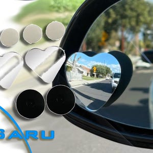 Cute Heart Shaped Car Blind Spots Help for Side View Mirrors
