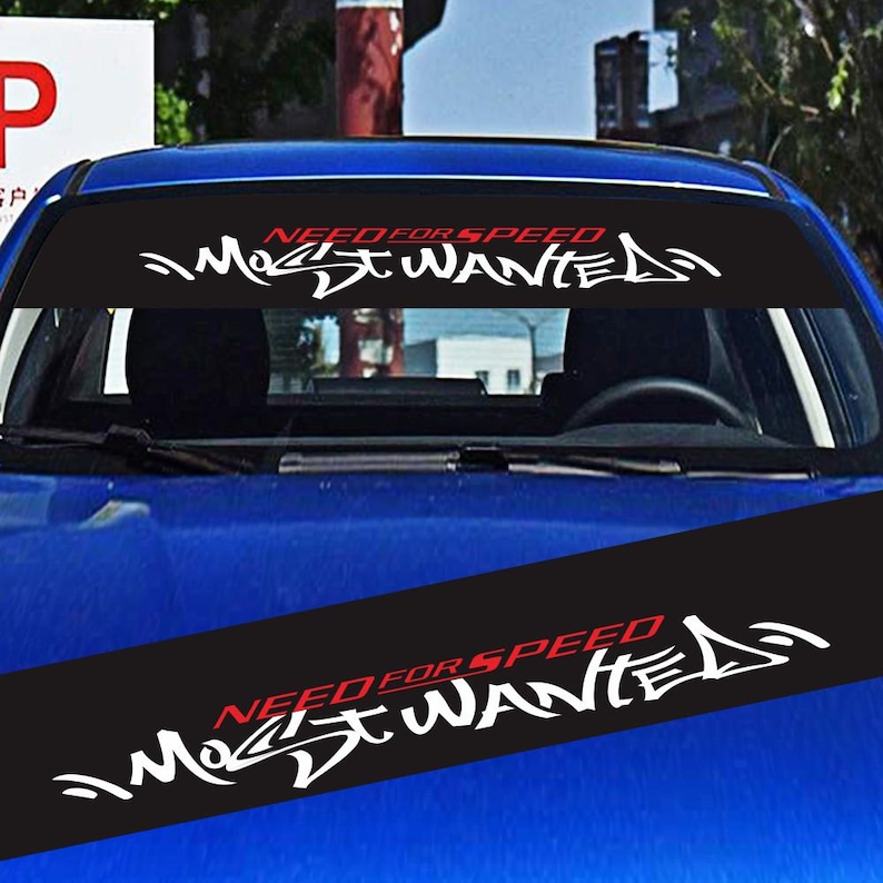 Need for Speed Most Wanted | Windshield Decals | Glass Vinyl Sticker ...
