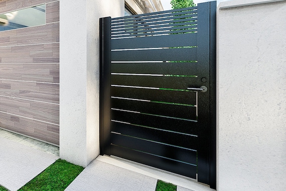 Black metal gate discount