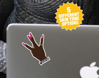 Westside Hand Sign, Your Skin Tone, Womens Customizable Sticker