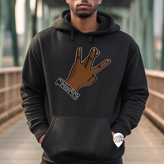 Westside Hand Sign Custom Mens Hoodie Sweatshirt Choose Skin Tone Gifts for California West Coast Los Angeles Long Beach Bay Area Compton Etsy UK