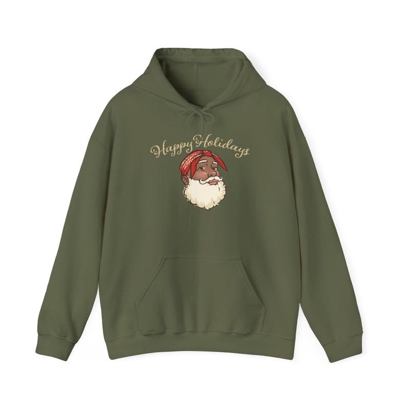 Gift Raper Santa Rapper Santa Hoodie Tu-pac Christmas Sweatshirt Ugly Christmas Sweater ...