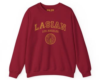 ASIAN in L.A. Los Angeles Sweatshirt, University style crewneck, AAPI Pride Asian Pacific Islander Heritage Southeast Asia Indian Filipino