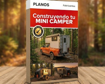 Planos Mini Camper PDF en Español | Planos Casa Rodante Casera | Cómo Construir Remolque Camper Paso a Paso Descargable