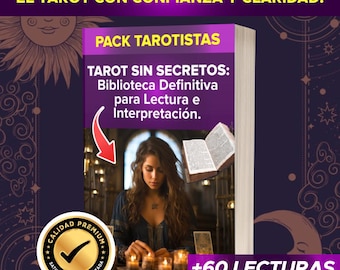 Aprender Tarot de Cero Curso Digital Rider Waite y Marsella Online Guía Completa Lectura de Cartas Tarot PDF Descargable Principiantes (ESP)