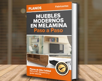 Planos de Carpinteria für Haus | Madera Melamia Modernos Paso a Paso con Guias Tutorial - Medidas und Cortes (ESPÑOL en CM)