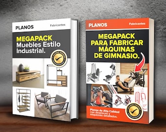 700+ Planos Muebles Industriales Y Maquinas de Gym Gimnasio Fitness PACK HERRERO / (In English en CMs)