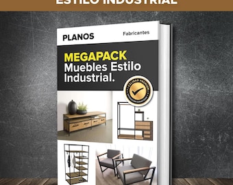 225+ Planos Muebles Industriales Diseño Madera Hierro Metal en Digital - Hogar o Negocio (PDF En Español en CM)