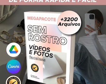 Pacote Sem Rosto +3200 Fotos e Vídeos Minimalistas e Estéticos | Conteúdo Digital Redes Sociais Sem Rosto: Instagram Reels, TikTok Premium