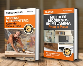 Carpinteria Paso a Paso en Video + Planos para Hacer Muebles de Madera en PDF | Anleitungen DIY Carpinteria Principiantes (ESPAÑOL)