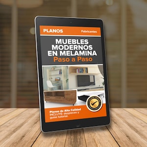 プラノス デ カルピンテリア パラ カーサ | Muebles de Madera Melamina Modernos Paso a Paso con Guías チュートリアル - Medidas y Cortes (ESPAÑOL en CM)
