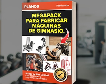 500+ Megapack Planos of Máquinas de Gimnasio DIY | "Equipos de Gimnasio und Casa Máquinas Fitness Planos PDF (in Español - Medidas und CM)"