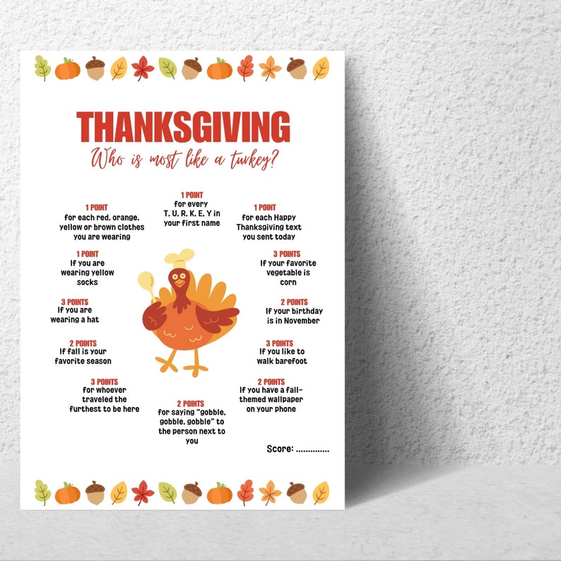 Girl dancing to thanksgiving food