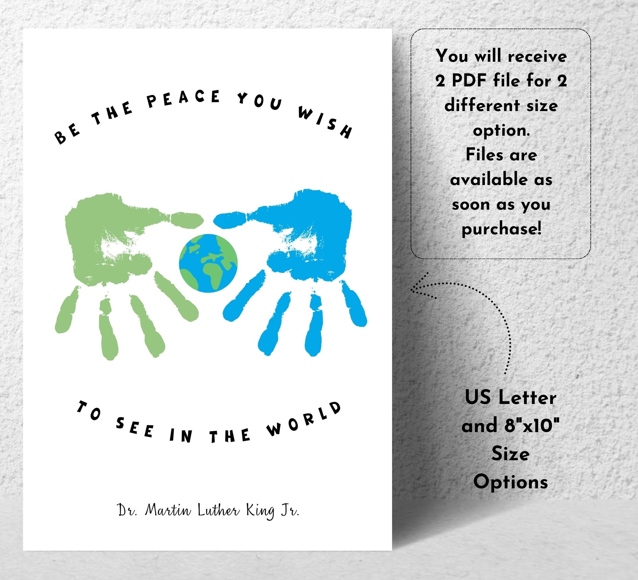 Martin Luther King Day, Printable Martin Luther King Day Handprint ...