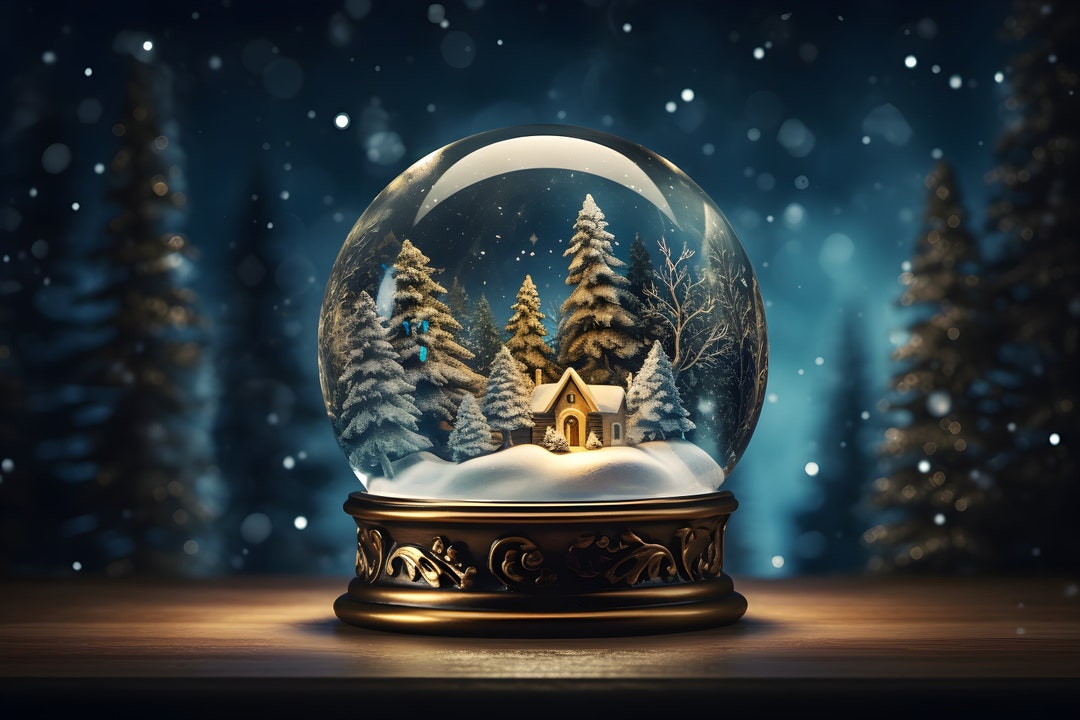 Beautiful Snow Globe Winter Wonderland Nostalgic Home Etsy UK