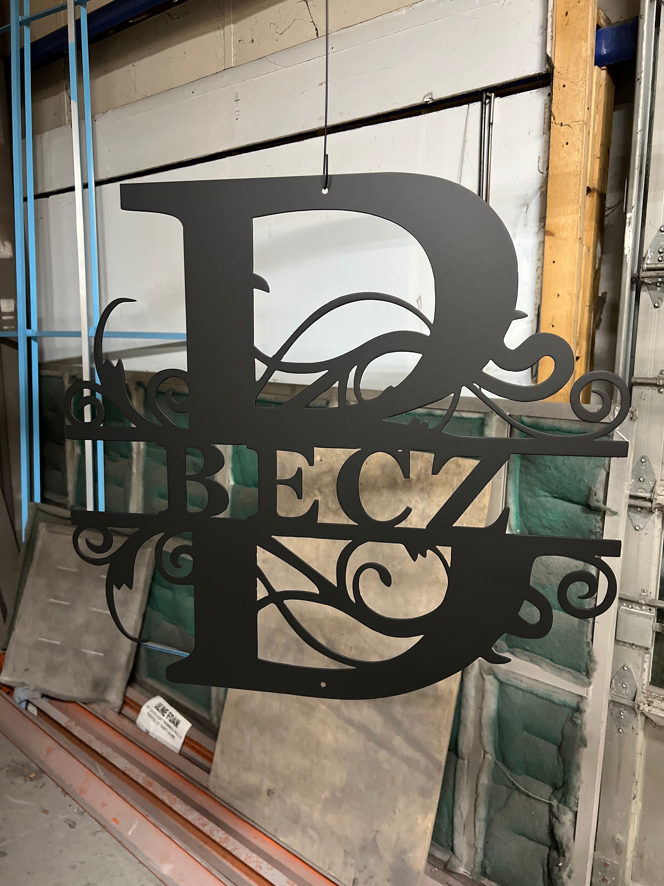 Family Monogram Metal Wall Art Home Decor Personalized - Etsy