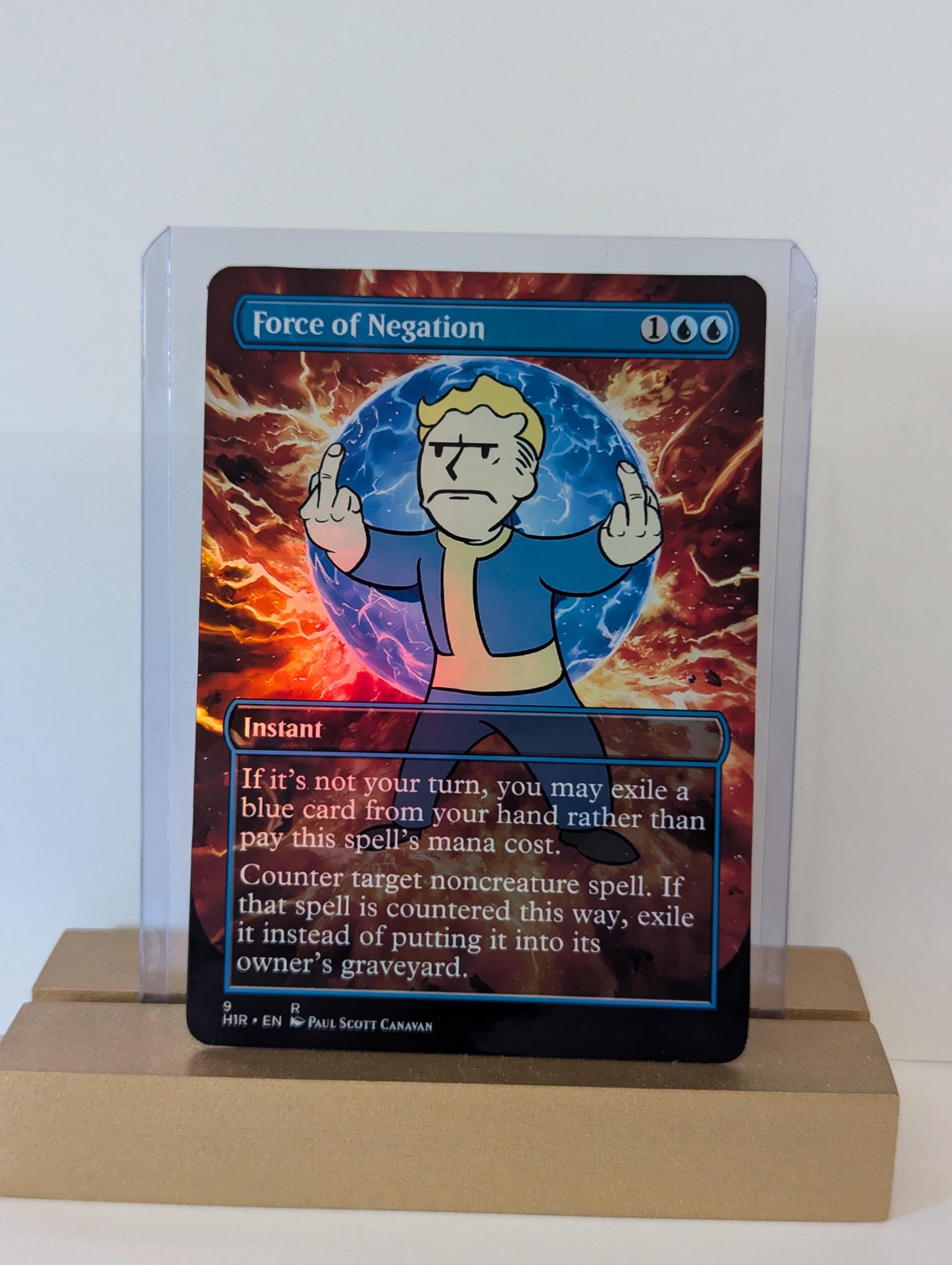 Fallout MTG Proxy | Custom Magic Card | Foil Fan Art Alter | Vault