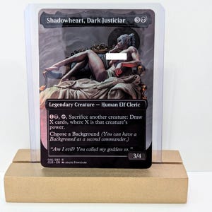 Shadowheart MTG Proxy | Custom Foil Magic Card | Baldur’s Gate 3 Cleric Alter | D&D Fan Art Commander Card | Foil Proxy