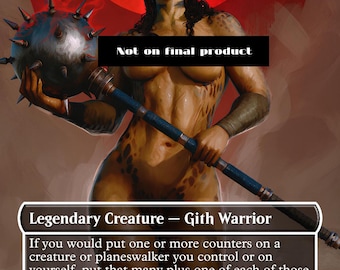 Lae&#39;zel MTG Proxy | Custom Foil Baldur’s Gate 3 Card | Githyanki D&D Fan Art | Commander Altered Proxy | BG3 Foil Only