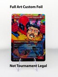 Deadpool Foil MTG Proxy V2 Custom Art Stickers on Bulk Magic Cards | Expertly Applied | Unique Foil Collectible for Fans & Players