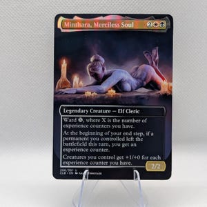 Mandataire MTG de Minthara | Carte magique personnalisée | D&D Baldur's Gate Commander Alter | BG3 Fan Art | Film proxy de haute qualité
