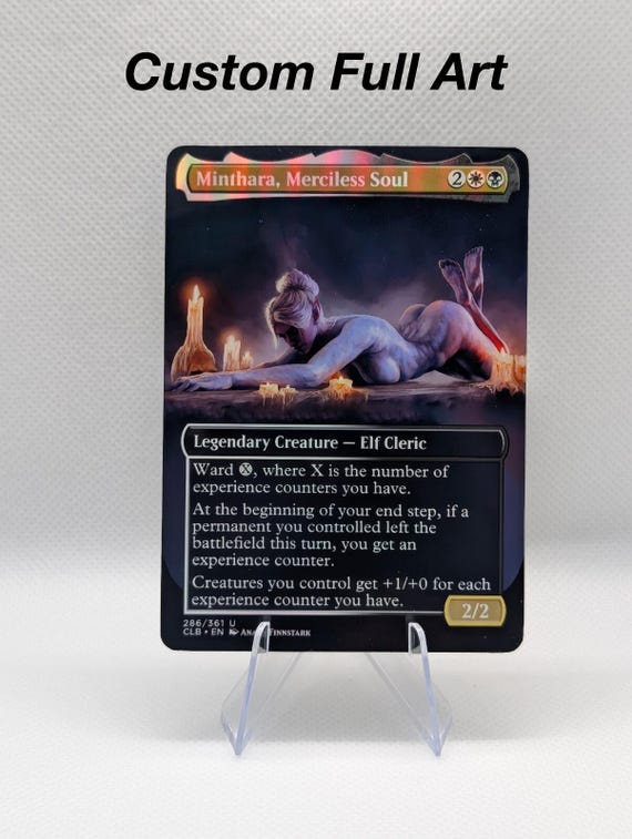 Minthara MTG Proxy | Custom Foil Magic Card | D&D Baldur’s Gate Commander Alter | BG3 Fan Art | High-Quality Proxy Foil