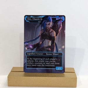 Ensemble de procurations MTG Jinx | Arcane Foil Alters | Fan art de League of Legends | Variantes de commande multicartes | Film personnalisé uniquement