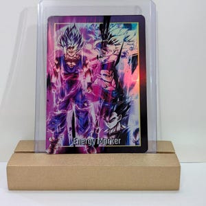 Dragonball Fusion Weltenergie Marker | Echte Kartenrückseite | Benutzerdefinierte Folien-Proxy | Goku, Vegeta, Broly & Mehr