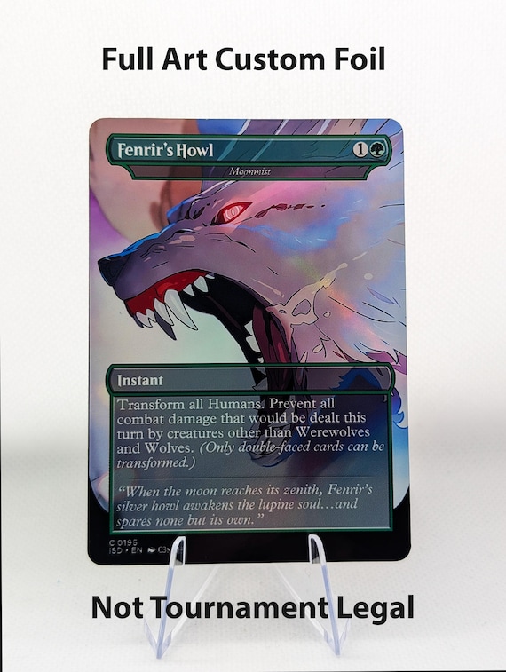 Moonmist – Final Fantasy Fenrir Custom Foil MTG Card Handmade Human  Commander Staple Innistrad Transform Human Fog Spell
