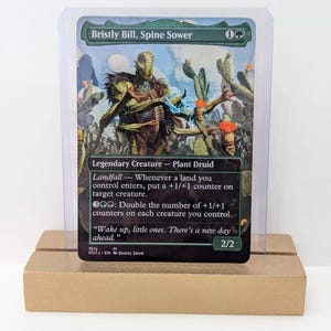 Bristly Bill MTG Proxy / Carta Magica personalizzata / Foil Cactus Beast Alter / Fan art legale Commander / Carta foil personalizzata MTG