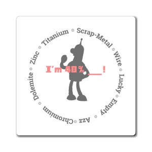 Bender Funny Futurama Magnet 40 percent Magnets