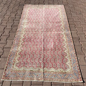 4x7 Anatolian Rug,Handmade Rug,4x7 Oushak Rug,4x7 Area Rug,Vintage Rug,4x7 Rug,Turkey Rug,4x7 Turkish Rug,Rug For Bedroom,Wool Rug