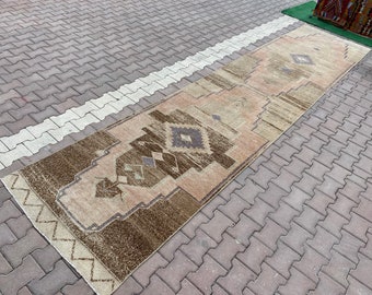 4x16 Runner Rug, Vintage Rug, Turkish Rug,4x16 Oushak Rug,Natural Runner,Turkish Runner,Vintage Runner,Oushak Runner,Hallway Runner Rug