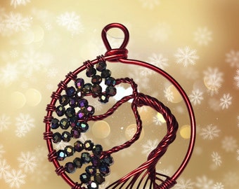 Wire-Wrapped Tree of Life Ornament: Yggdrasil Holiday Decor