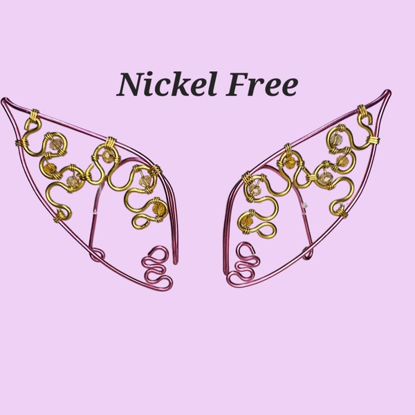 Versatile Elf Ear Cuffs, Hypoallergenic Aluminum Jewelry for Costumes or Everyday Style, Enchanting Nickel-Free Elven Fashion Piece
