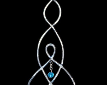 Celtic Knot Mother and Child Ornament: Personalized Birthstone Gift