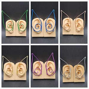 Aluminium Elf Ear Cuffs: Hypoallergena justerbara kostymsmycken