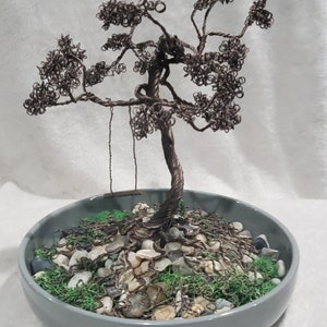 Handcrafted Tree of Life Wire Sculpture: Yggdrasil Home Decor