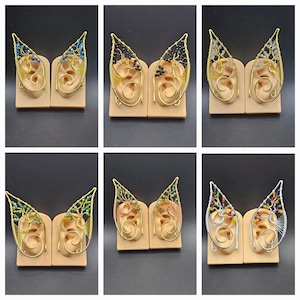 Elf Fairy Pixie Ear Cuffs - Hypoallergenic Aluminum Adjustable - Enchanting Nickel Free Tree Style