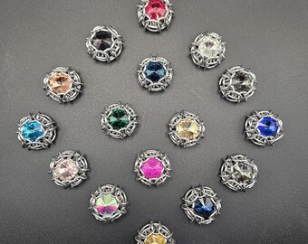 Handcrafted Chainmail Gemstone Pendant: Medieval Medallion Jewelry