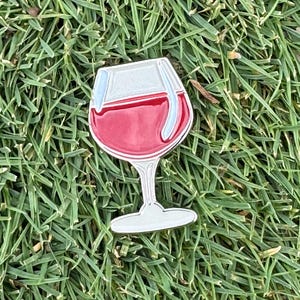 Wine Glass Magnetic Golf Ball Marker