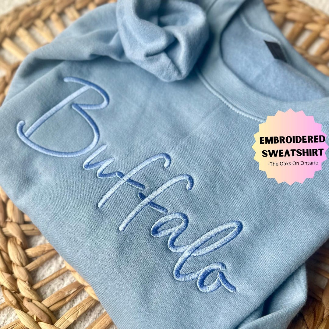 Buffalo Plaid Blue Print Men's Sweatshirt